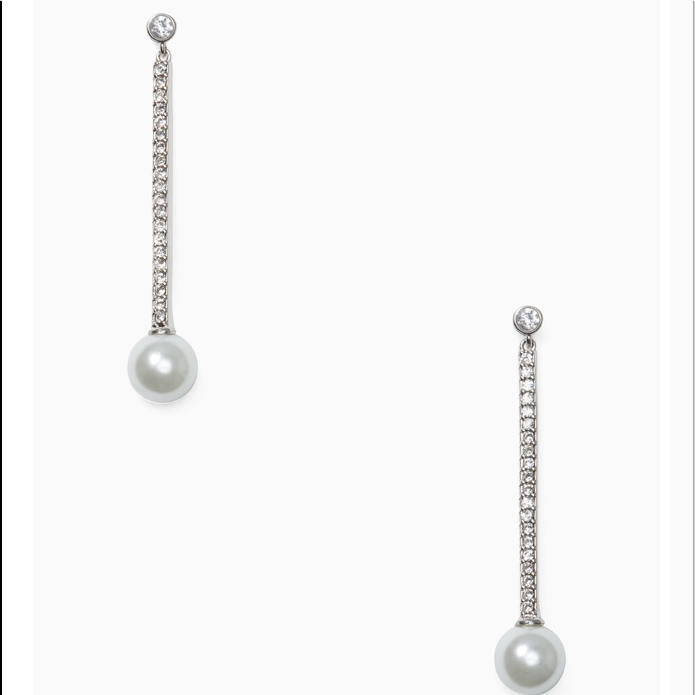 NWT❣️Kate Spade Precious Pearls Linear Earrings